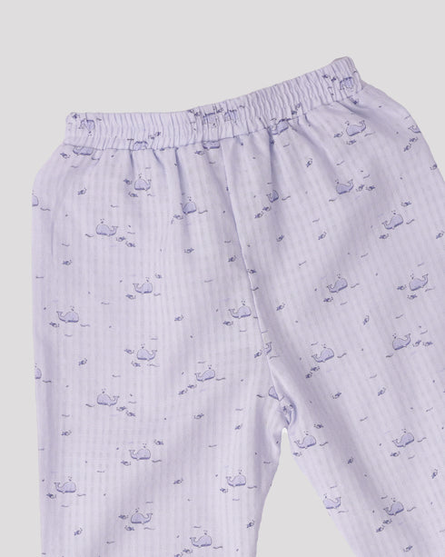 Pijama din muselina cu balene
